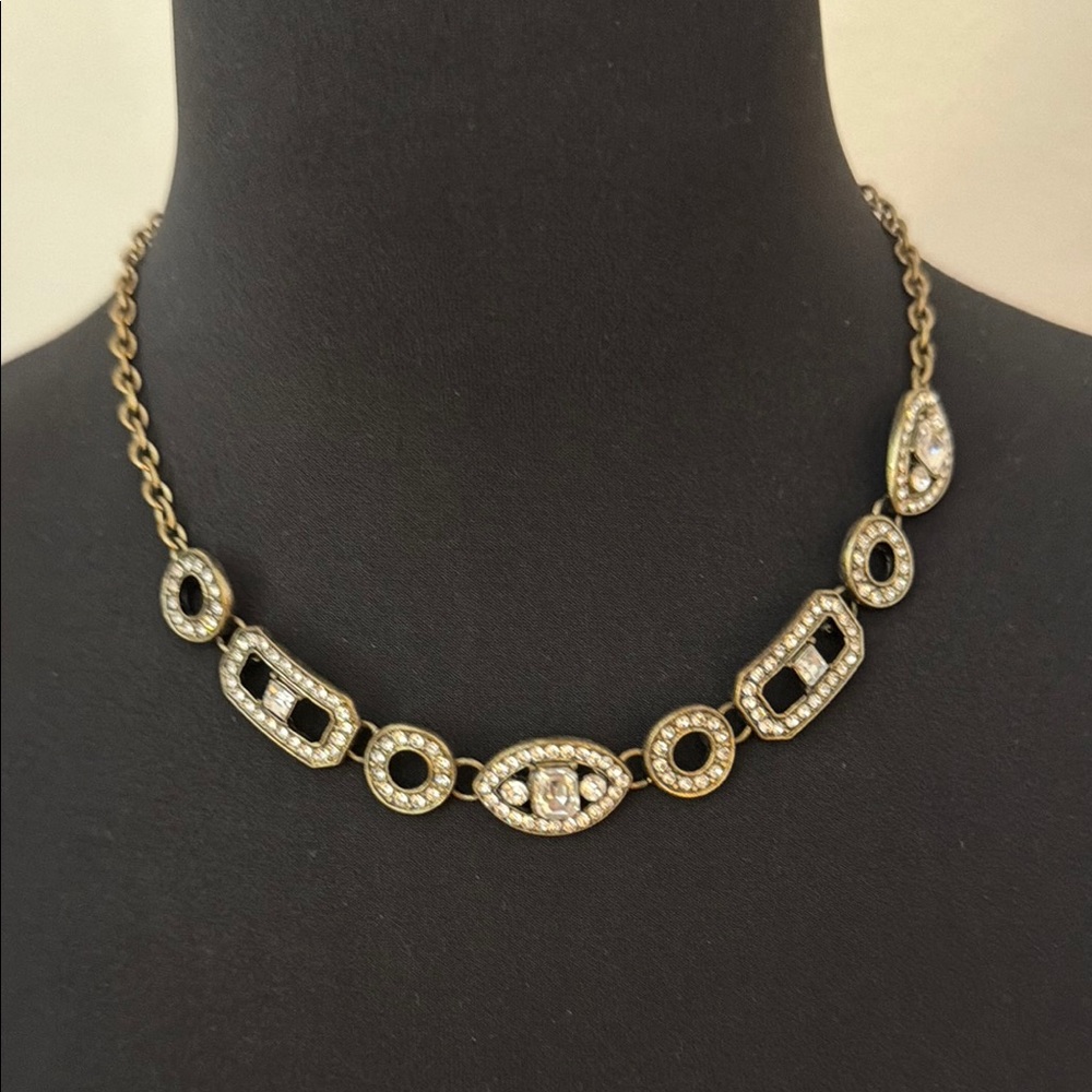 Plunder Gold and Silver Geometric Necklace
